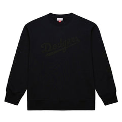 Los Angeles Dodgers Phantom Fleece Crewneck Sweatshirt Black