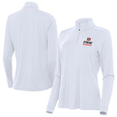 Cincinnati Bengals Antigua Women's Streak Intent Quarter-Zip Pullover - White on sale