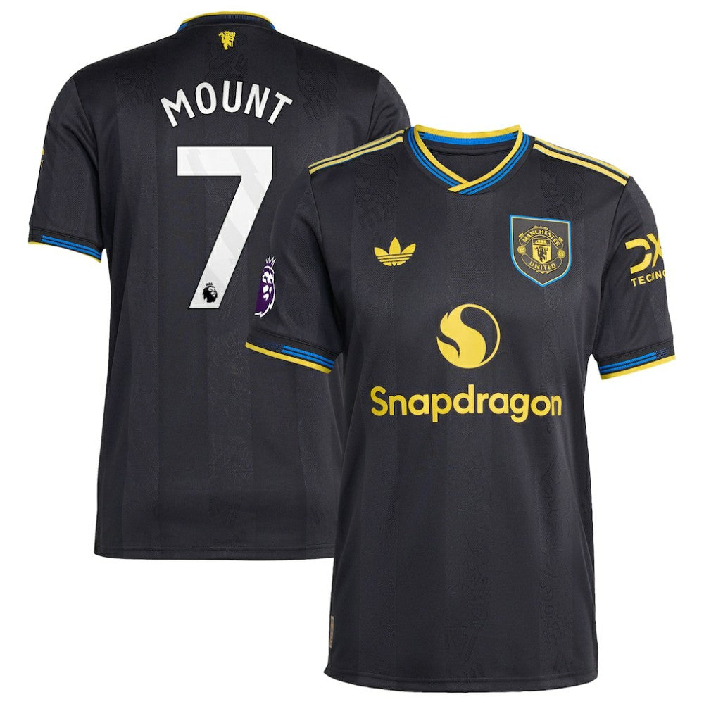 Mason Mount Manchester United 2025/26 Third Player Jersey - Black on sale