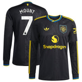 Mason Mount Manchester United 2025/26 Third Replica Long Sleeve Player Jersey - Black outlet