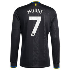 Mason Mount Manchester United 2025/26 Third Replica Long Sleeve Player Jersey - Black outlet