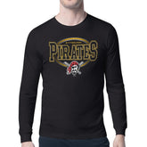 Pittsburgh Pirates Starter Team Track Graphic Long Sleeve T-Shirt Black