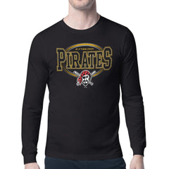 Pittsburgh Pirates Starter Team Track Graphic Long Sleeve T-Shirt Black