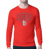 St. Louis Cardinals Starter Team Track Graphic Long Sleeve T-Shirt Red