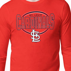 St. Louis Cardinals Starter Team Track Graphic Long Sleeve T-Shirt Red
