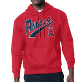 Los Angeles Angels Starter Modern Tailsweep Fleece Tri-Blend Pullover Hoodie Red