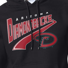 Arizona Diamondbacks Starter Modern Tailsweep Fleece Tri-Blend Pullover Hoodie Black