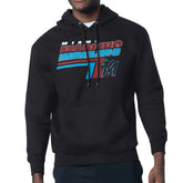 Miami Marlins Starter Logo Push Graphic Hoodie Black