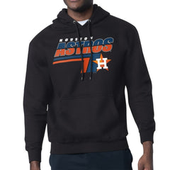 Houston Astros Starter Logo Push Graphic Hoodie Black