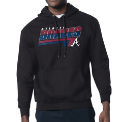 Atlanta Braves Starter Logo Push Graphic Hoodie Black