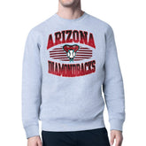 Arizona Diamondbacks Starter Team Grit Graphic Fleece Pullover Sweatshirt Heather Gray