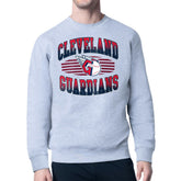 Cleveland Guardians Starter Team Grit Graphic Fleece Pullover Sweatshirt Heather Gray