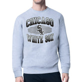 Chicago White Sox Starter Team Grit Graphic Fleece Pullover Sweatshirt Heather Gray