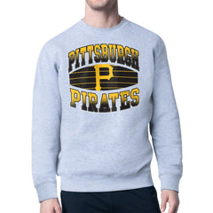 Pittsburgh Pirates Starter Team Grit Graphic Fleece Pullover Sweatshirt Heather Gray