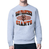 San Francisco Giants Starter Team Grit Graphic Fleece Pullover Sweatshirt Heather Gray