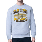 San Diego Padres Starter Team Grit Graphic Fleece Pullover Sweatshirt Heather Gray