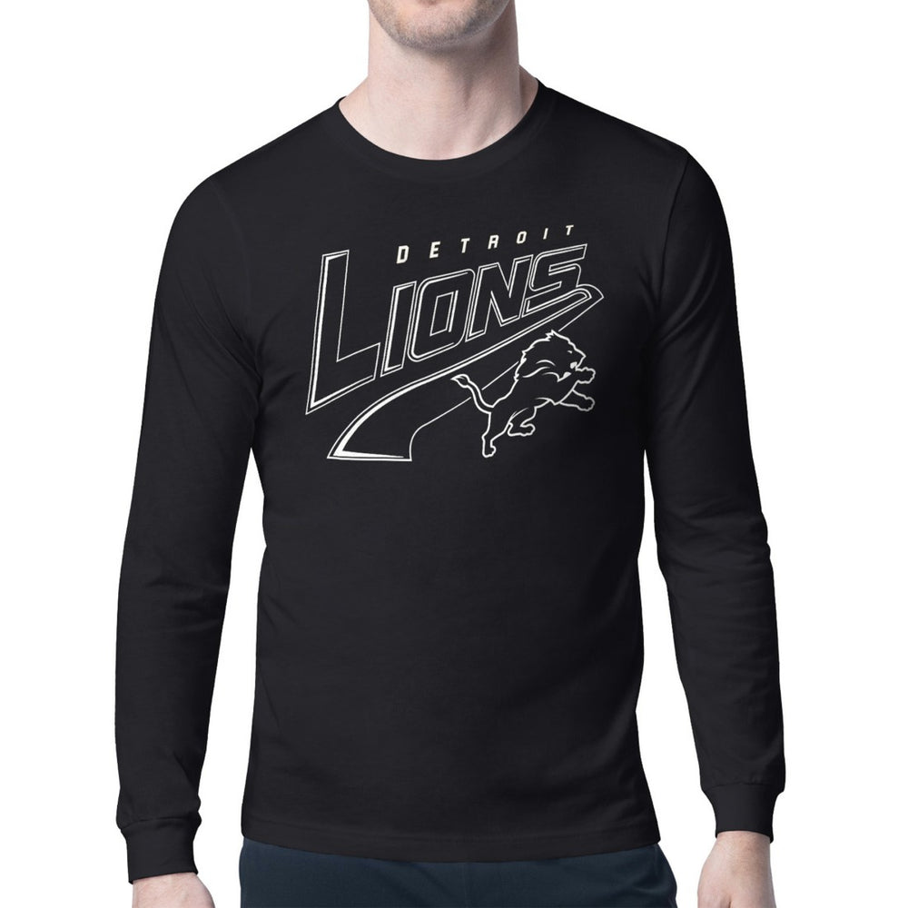 Detroit Lions Starter Modern Tailsweep Graphic Long Sleeve T-Shirt - Black outlet