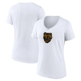 Boston Bruins Women's Primary Logo V-Neck T-Shirt - White T-shirts