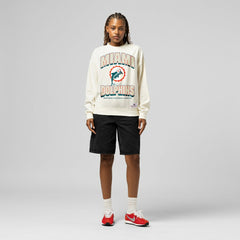 Miami Dolphins Women's Tonal Arch Sweatshirt - Cream on sale