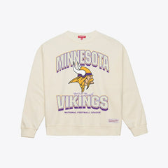 Minnesota Vikings Women's Tonal Arch Sweatshirt - Cream for sale