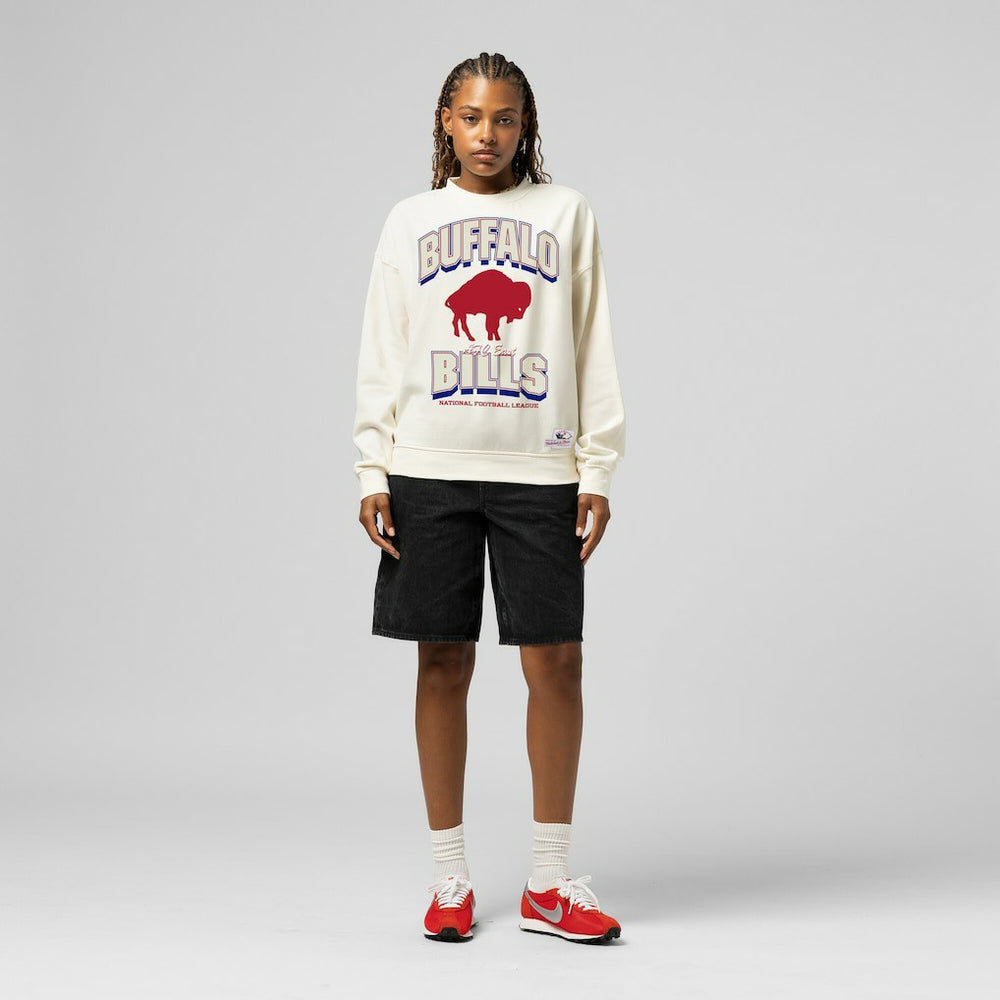 Buffalo Bills Women's Tonal Arch Sweatshirt - Cream sale