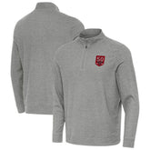 Tampa Bay Buccaneers Antigua 50th Season Subtle Quarter-Zip Sweatshirt - Heather Black on sale
