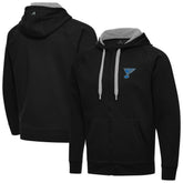 St. Louis Blues Antigua Victory Full-Zip Hoodie - Black Hoodies