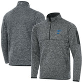 St. Louis Blues Antigua Fortune Quarter-Zip Pullover Jacket - Heather Gray Pullover
