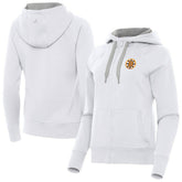 Boston Bruins Antigua Women's Victory Full-Zip Hoodie - White Hoodies