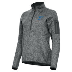 St. Louis Blues Antigua Women's Fortune Half-Zip Pullover - Heather Black Pullover