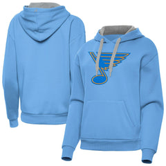 St. Louis Blues Antigua Women's Victory Pullover Hoodie - Blue Hoodies