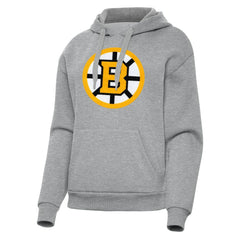 Boston Bruins Antigua Women's Victory Pullover Hoodie - Heather Gray Hoodies