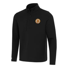 Boston Bruins Antigua Insider Quarter-Zip Pullover - Black Pullover