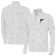 St. Louis Blues Antigua Cause Quarter-Zip Jacket - Gray Jackets