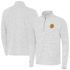 Boston Bruins Antigua Cause Quarter-Zip Jacket - Gray Jackets