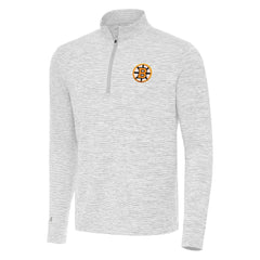 Boston Bruins Antigua Cause Quarter-Zip Jacket - Gray Jackets