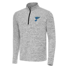 St. Louis Blues Antigua Cause Quarter-Zip Jacket - Black Jackets