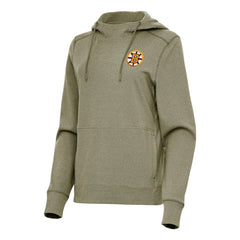 Boston Bruins Antigua Women's Justice Pullover Hoodie - Olive Hoodies