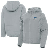 St. Louis Blues Antigua Women's Raglan Universe Full-Zip Hooded Jacket - Gray Jackets