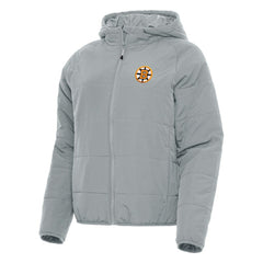 Boston Bruins Antigua Women's Raglan Universe Full-Zip Hooded Jacket - Gray Jackets