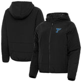 St. Louis Blues Antigua Women's Raglan Universe Full-Zip Hooded Jacket - Black Jackets