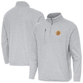 Boston Bruins Antigua Certain Tri-Blend Quarter-Zip Top - Heather Gray Tops