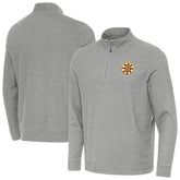 Boston Bruins Antigua Subtle Quarter-Zip Sweatshirt - Heather Gray Sweatshirts