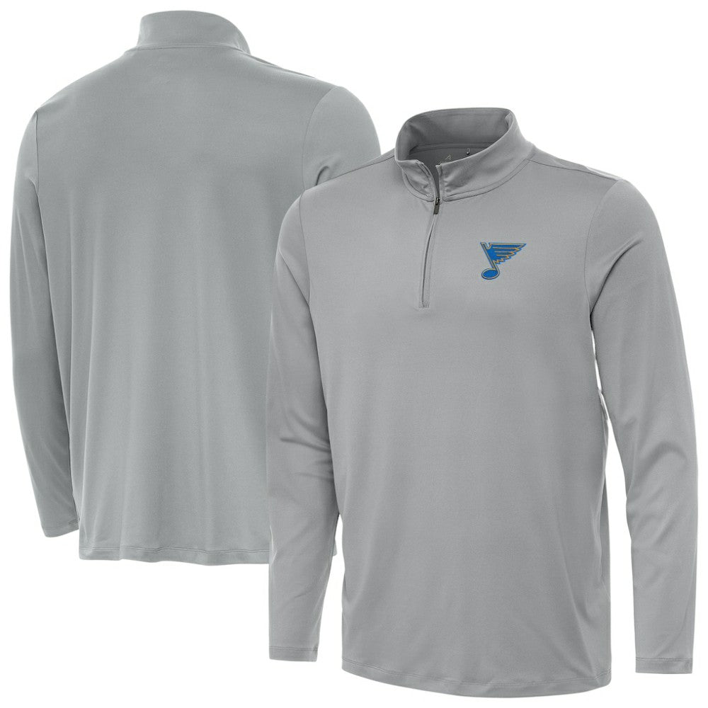 St. Louis Blues Antigua Reprocess Quarter-Zip Pullover - Gray Pullover