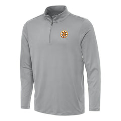 Boston Bruins Antigua Reprocess Quarter-Zip Pullover - Gray Pullover