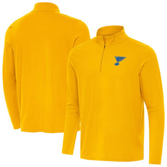 St. Louis Blues Antigua Intent Quarter-Zip Top - Gold Tops