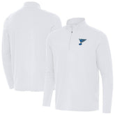 St. Louis Blues Antigua Intent Quarter-Zip Top - White Tops