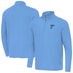 St. Louis Blues Antigua Intent Quarter-Zip Top - Blue Tops