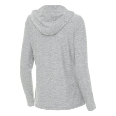 Boston Bruins Antigua Women's Daybreak Quarter-Zip Hoodie - Heather Gray Hoodies