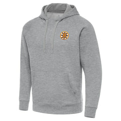 Boston Bruins Antigua Victory Tall Pullover Hoodie - Heather Gray Hoodies
